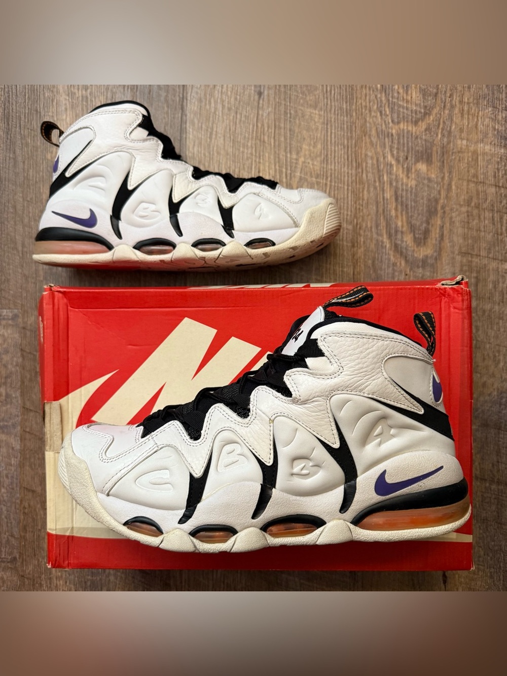 Nike Air Max CB34 CB 34 White Varsity Purple 2015 Barkley Men’s Size 10 Sneakers